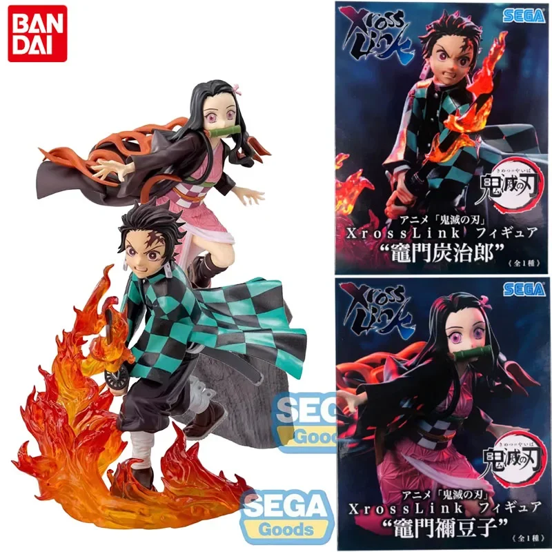 

SEGA Genuine Xross Link Demon Slayer Anime Figure Kamado Tanjirou Kamado Nezuko Action Toys Boys Girls Gift Collectible Model