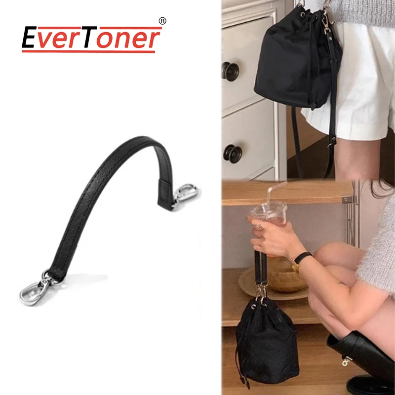 

Кожаный ремешок для сумки EverToner, нейлоновая внутренняя ручка для сумки, замена для браслета Pr-da, модифицированные ручные ремни, аксессуары