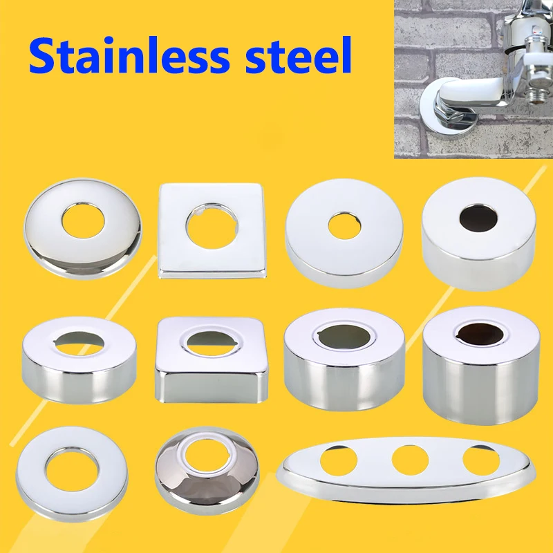 

Stainless Steel Faucet Decorative Cover Increase For Faucet Angle Shower Cover Water Pipe Decorative Cover