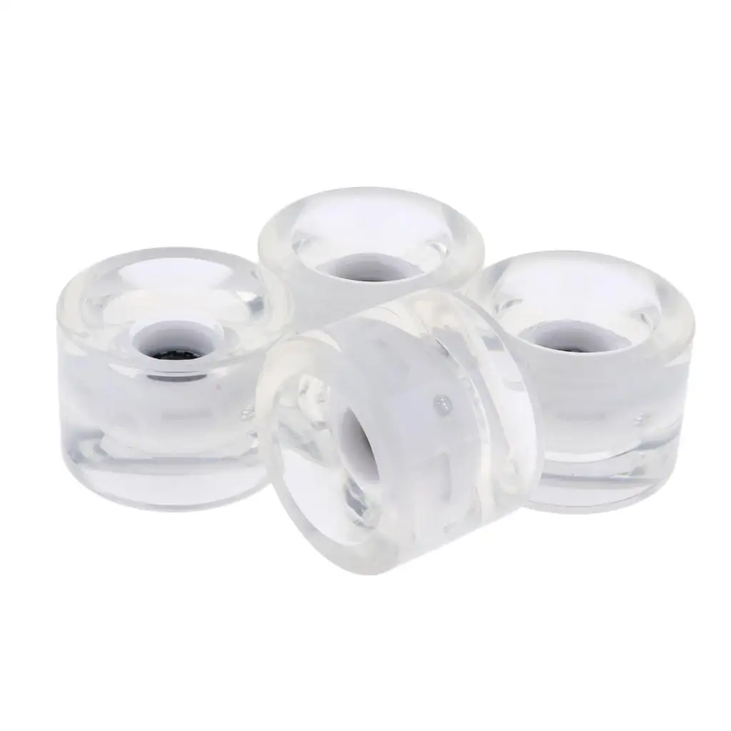 PU Light Up Longboard Wheel High Elastic Cruiser Board Wheels Glow Night for Skateboarding Repair and Rebuild