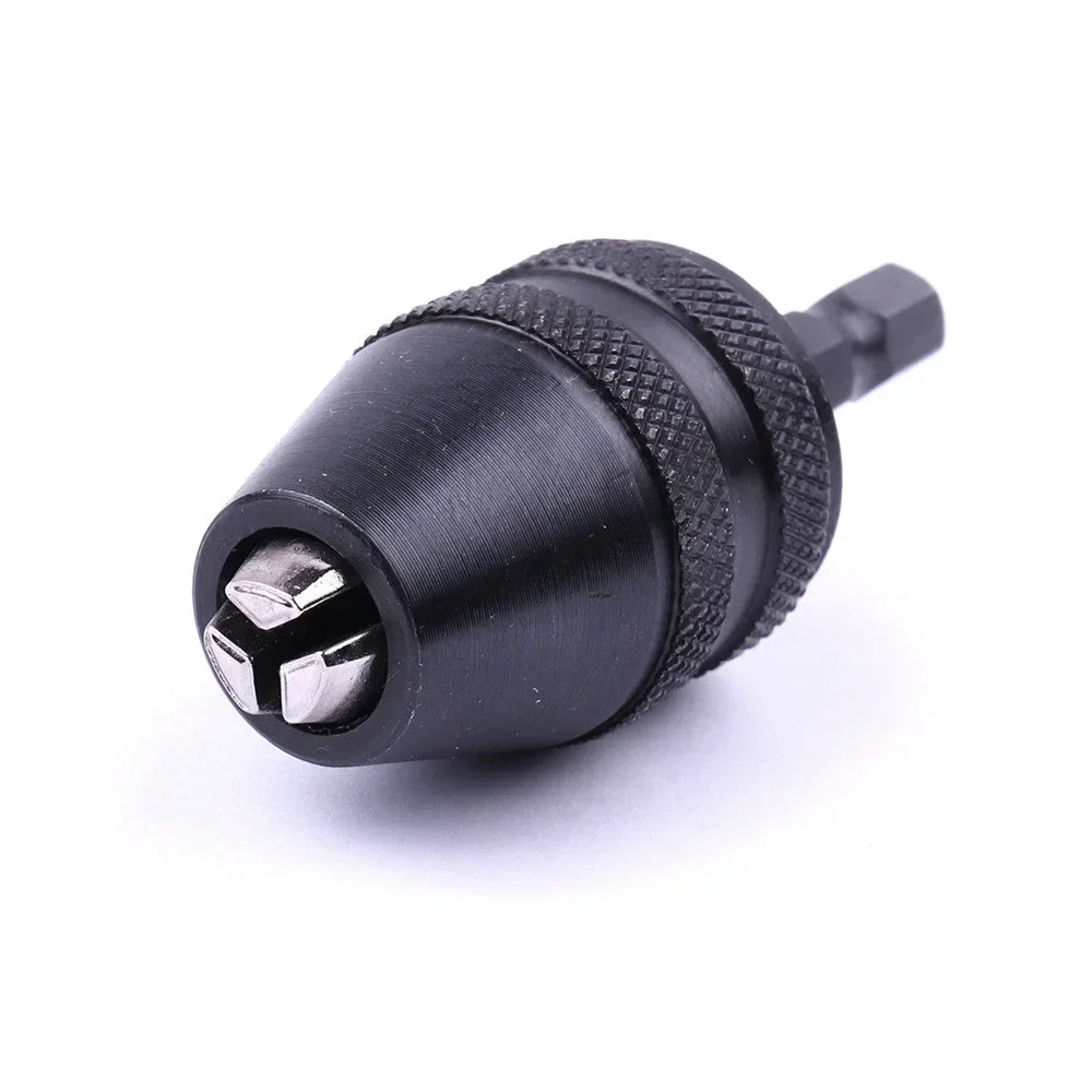 0.3-8mm Keyless Drill Chuck Electric Drill Bits Adapter Screwdriver Impact Driver 1/4\