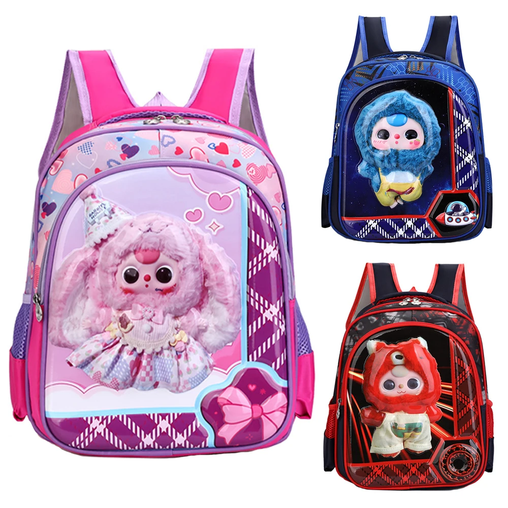 

New Children Backpacks Cartoon Cute Lightweight Breathable Comfortable Large Capacity Fashion Casual Student Bags for Boys Girls