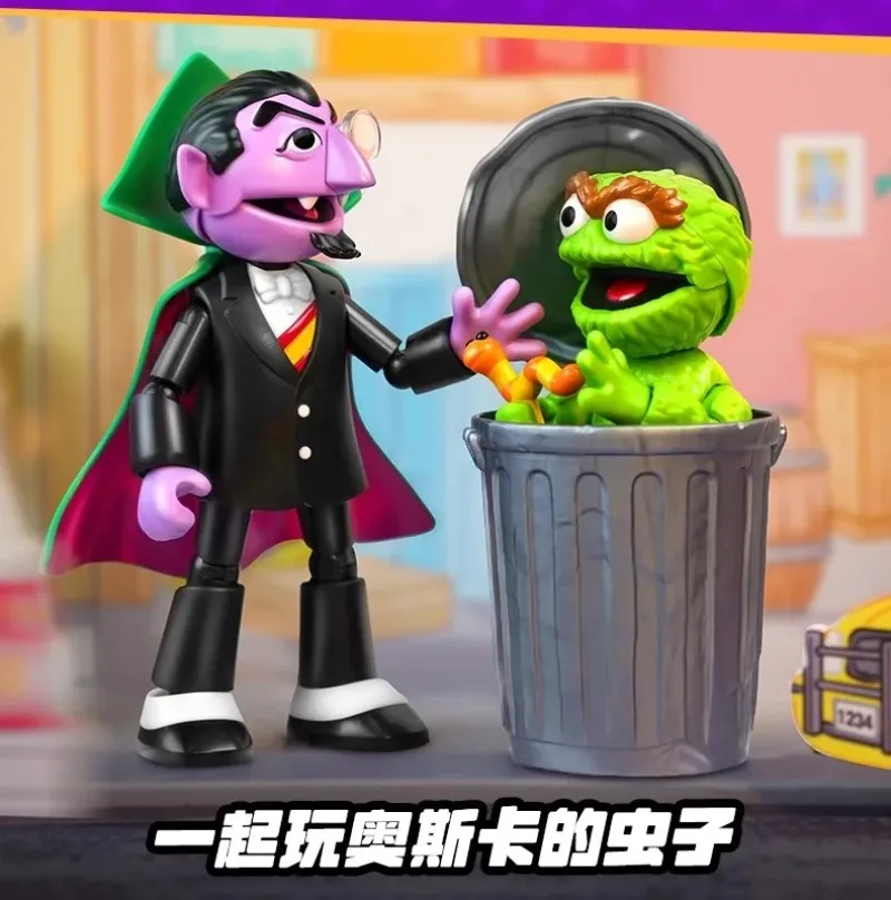BLOKEES Sesamstraße Bausteine Big Bird Monster Bert Bewegliche Figuren Cookie Ernie Elmo Spielzeugmodell Zusammenbaubares Geschenk – Detail 16