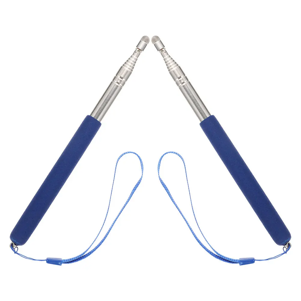 

2pcs Telescopic Teacher Stick Stainless Steel Retractable Classroom For Teaching Instructional Use