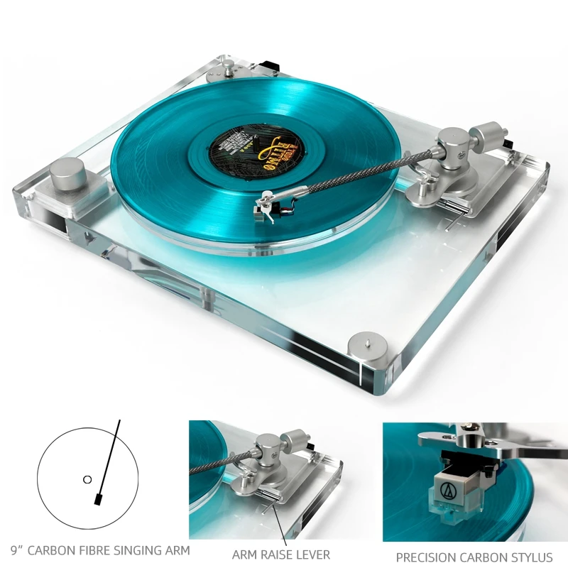 

HiFi современный стиль 2-скоростной домашний аудио CD USB с виниловым проигрывателем оптовая продажа граммофонный плеер электрический проигрыватель