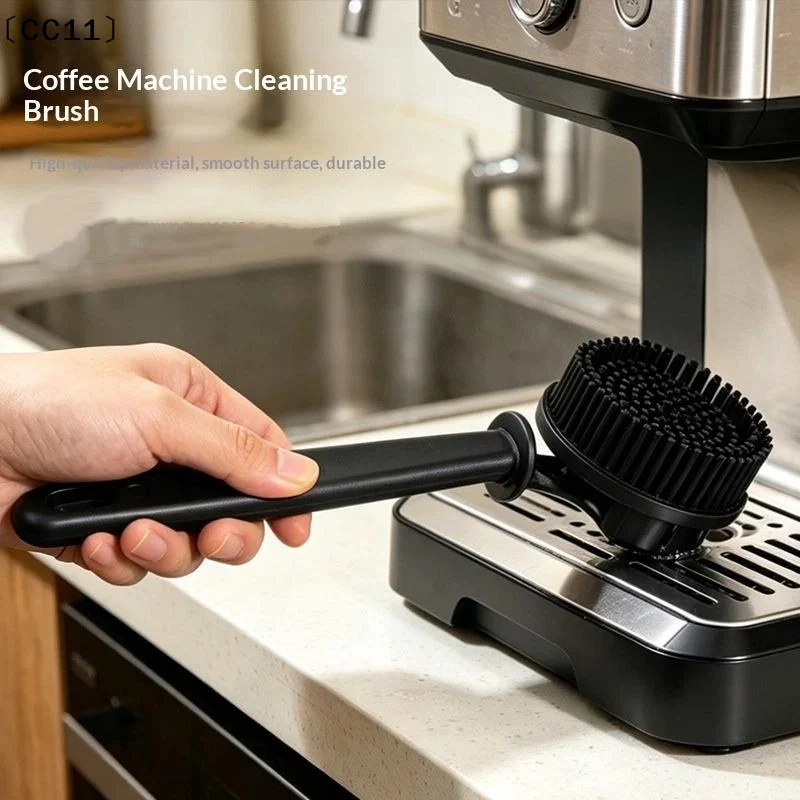 Coffee Machine Brush Cleaner Removable Coffee Maker Espresso Group Head Cleaning Round Brushes Cleaning Tool〔CC11〕