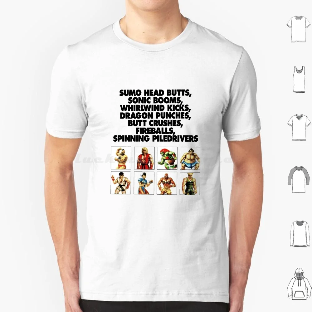 Ii Lineup T Shirt Cotton Men Women DIY Print 2 Chun Li Guile Zangief Blanka Sagat Megaman Akuma Dhalsim Hadouken Ken Shoryuken