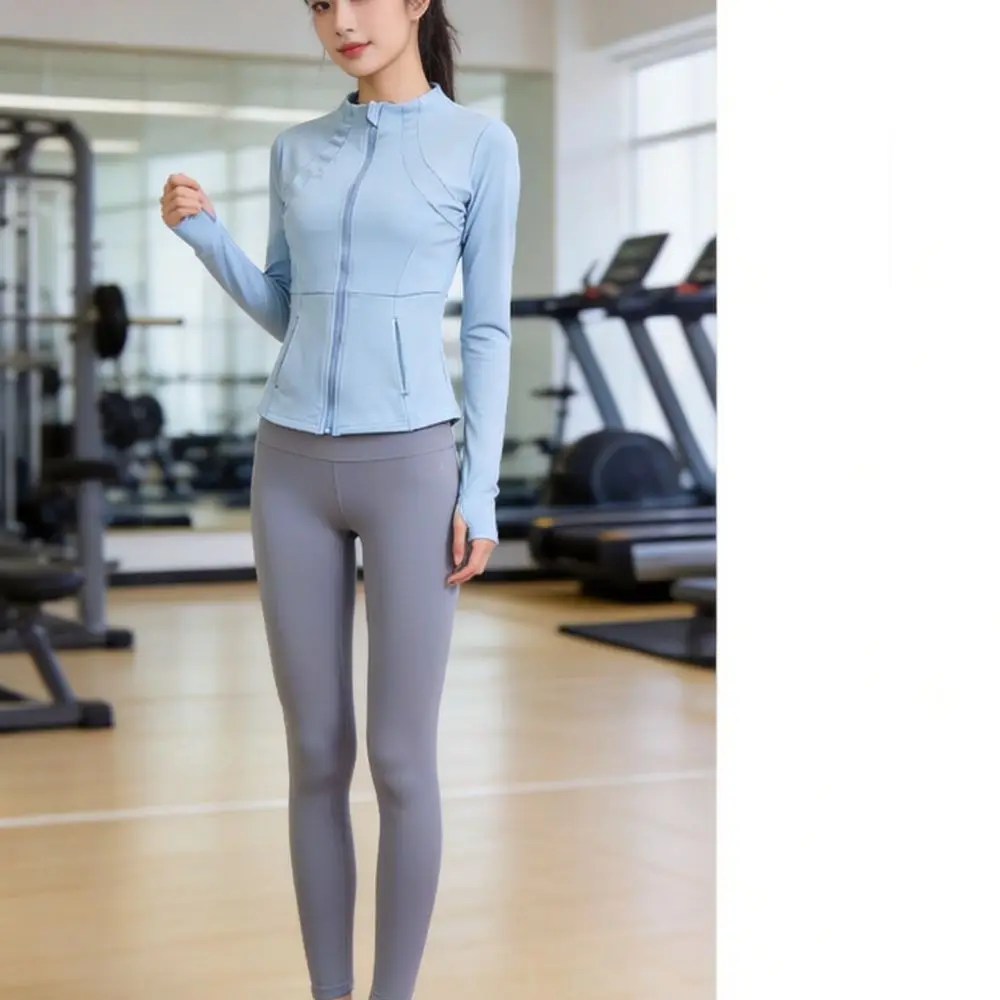 Women Long Sleeve Fitness Shirt Slim Fit Quick Dry Yoga Top Athletic Running Gym Training Sportswear Breathable