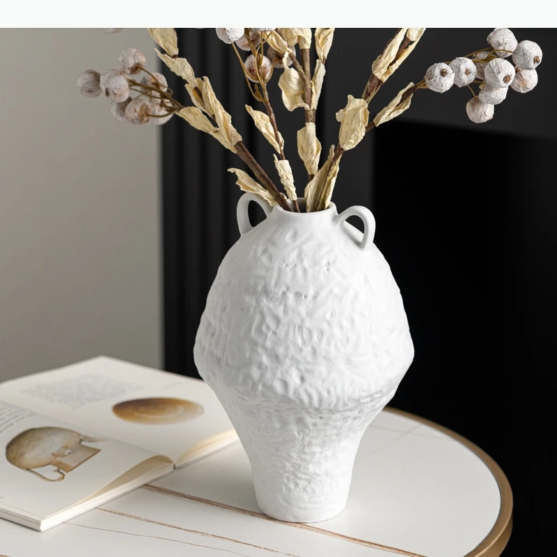 Ceramic Vase Graffiti Pattern Flower Ware Floral Arrangement Accessories Flower Vase Terrarium Home Decoration