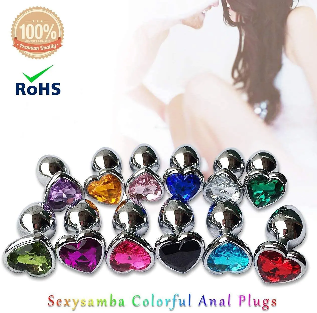 3個セット 高級メタル製バットトイ ハート型アナルトレーナー ジュエルバットプラグキット S&M 大人向け ゲイアナルプラグ 女性男性用セックスギフト