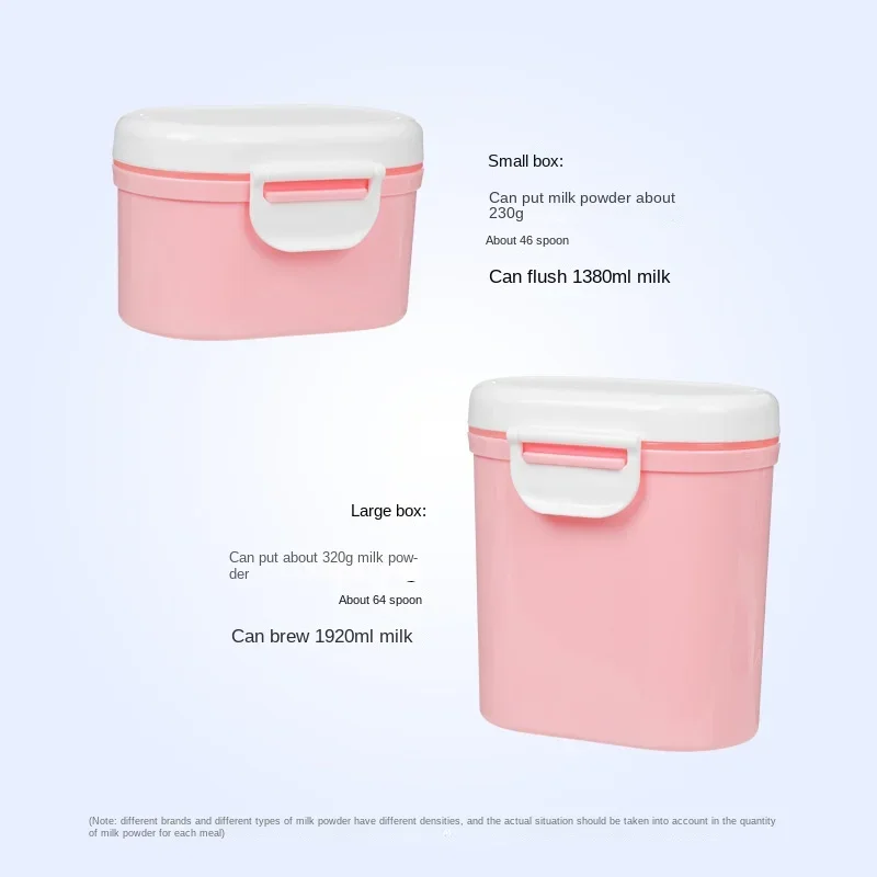 Baby Powder Box Portable Outdoor Large Capacity Storage Box Baby Dispenser Box Rice Powder Mini Sealed Milk Powder Compartment