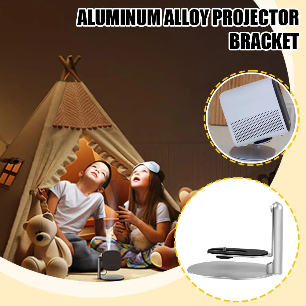 Wall Mount Projector Stand Sturdy Aluminium Alloy Metal Bracket Multi-angle Adjustable Compatible With Most Projectors