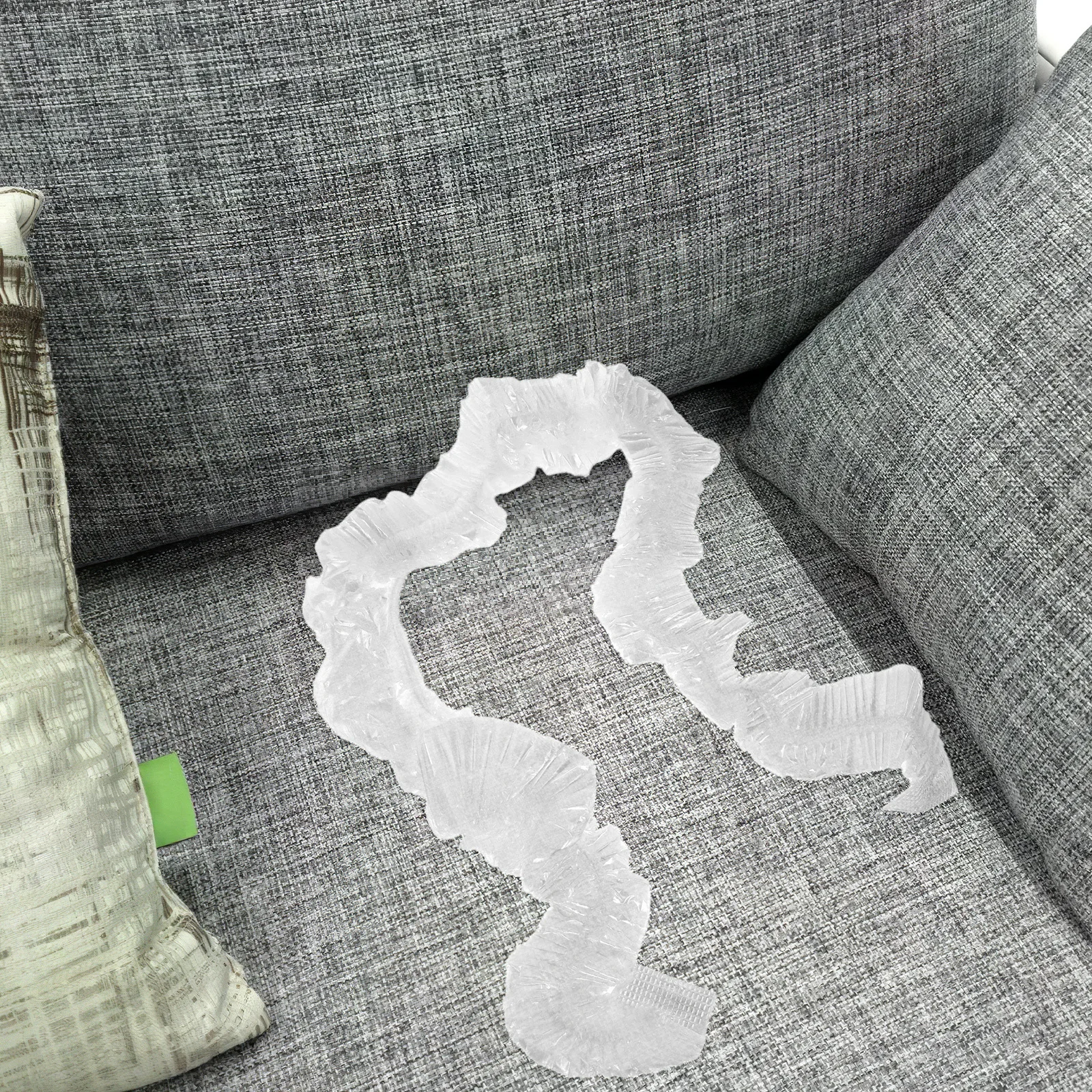 

2Pcs Clear Couch Cover 100x90x70cm Stretch Dustproof Sofa Protector Transparent Full-Wrapped Easy Fit Stretch Couch Covers