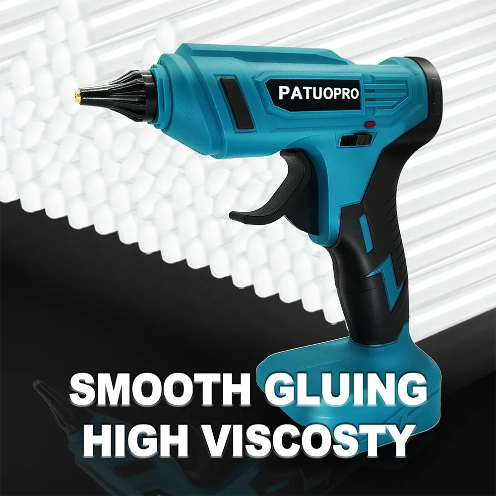 Imagem -04 - Cordless Hot Glue Gun sem Fio Recarregável 10 Pcs Cola em Bastão Ferramentas de Reparação Faça Você Mesmo Apto para Makita 18v Bateria