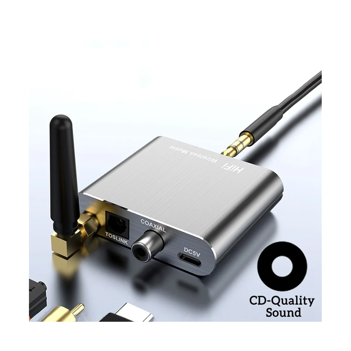 Récepteur sans fil Bluetooth 5.2 CSR, adaptateur audio stéréo HiFi