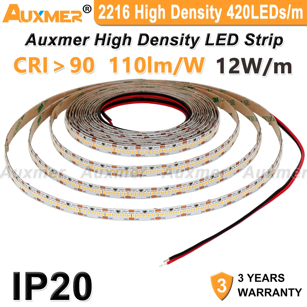 Imagem -01 - High Density Led Strip Light para Quarto 2800 Leds M12 w m Cri908 mm Pcbdc24v 2100leds Reel 2216 high density led strip light para quarto 2800 leds m12 w m cri908 mm pcbdc24v 2100leds reel 2216 01