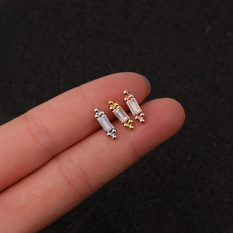 1Piecee Xquisite Star Moon Grape Piercing Stud Earrings for Women Earrings Gift 99% Pure Titanium Metal Helix Earring Jewelry