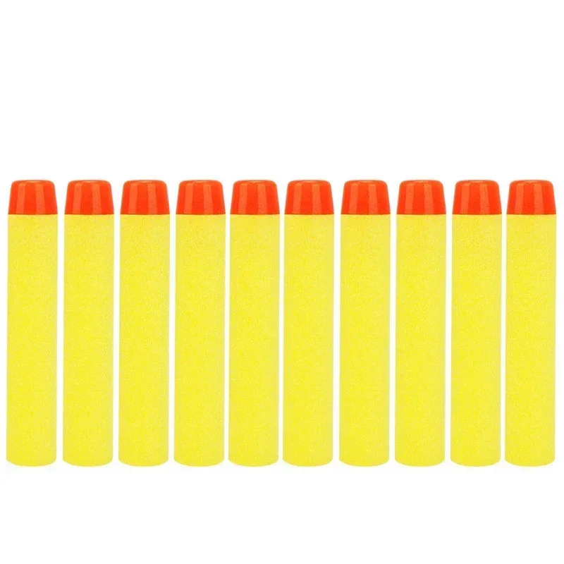 Balles jaunes à tête ronde pour odorde paintball N-strike Elite Series Blasters, fléchettes en mousse oligrefill, accessoires pour pistolets jouets pour enfants, 7.2cm