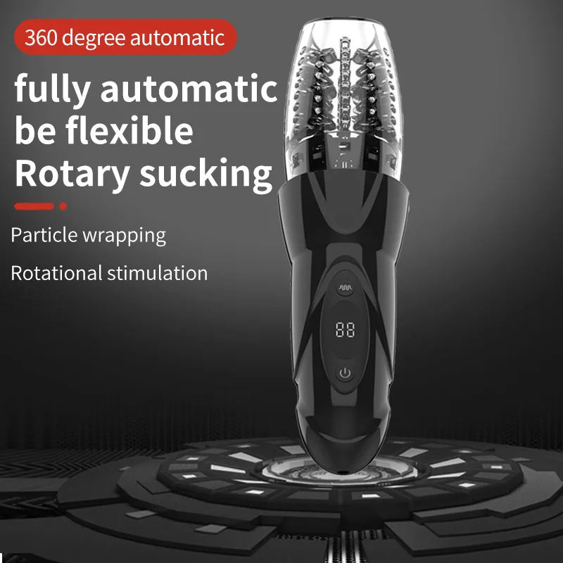 LCD Automatic Rotating Male Masturbator Sucking Penis Pump Pocket Pussy Thrusting Blowjob Machine Masturbation Cup Sex Toys - Image 2