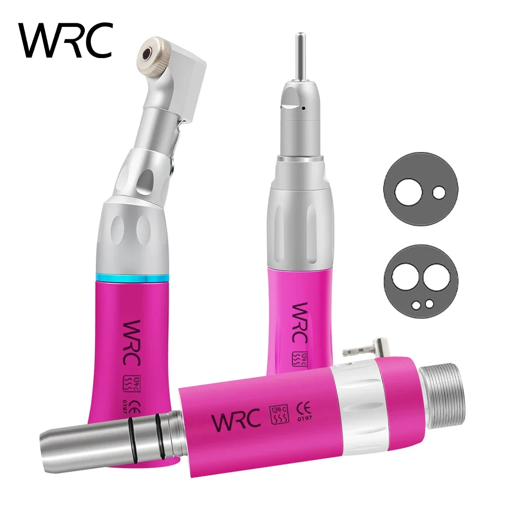 

Dental Low Speed Handpiece Kit External Water Spray colorful Set 2/ 4 Holes Air Turbine Straight Contra Angle Air Motor