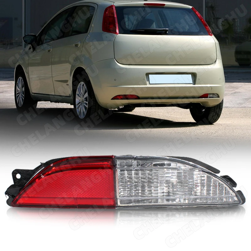 

1Pc Right Side For Fiat Grande Punto 2005 2006 2007 2008 2009 2010 2011 2012 Rear Bumper Reflector Light without bulb 51718011