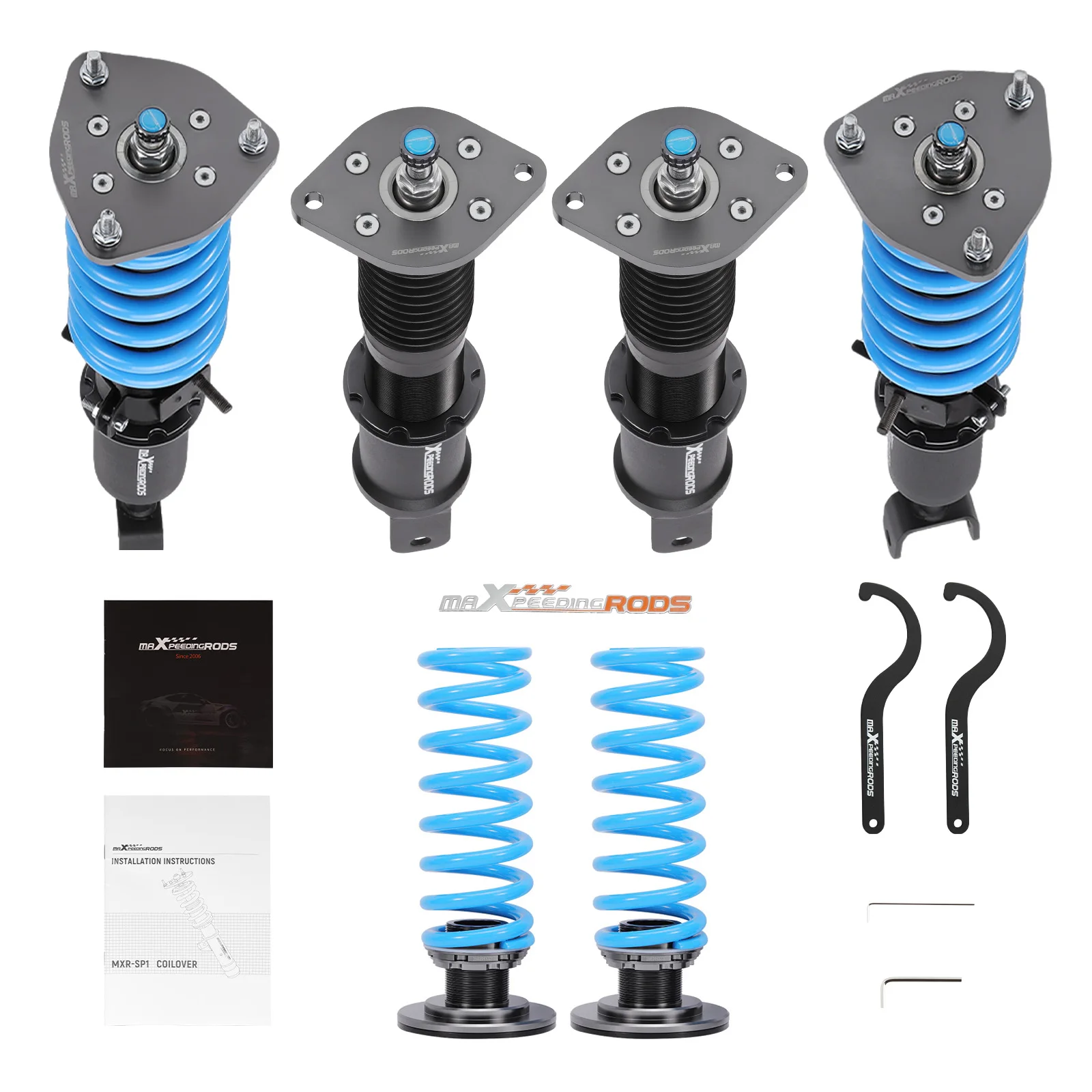 MaXpeedingrods 24 Click Damper Adjustable Coilovers For Nissan 350Z Z33 2003-2008 Infiniti G35 Shocks Struts