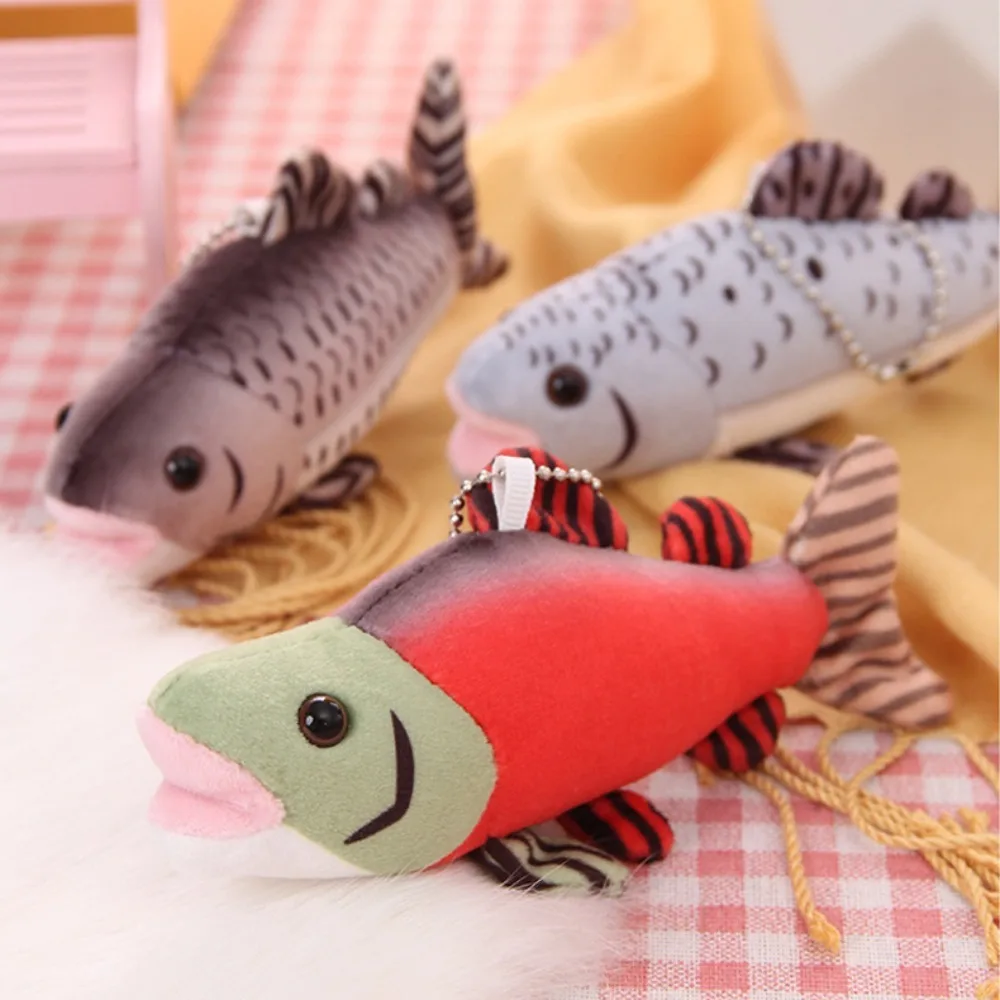 Bag Pendant Ocean Tropical Fish Keychain Simulation Creative Aquarium Fish Plush Doll Funny Cartoon Fish Plush Pendant Kids Gift