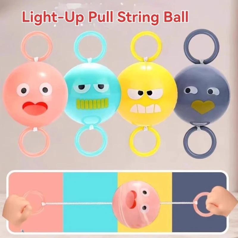 Magische UFO-bal, verdikte springbal met licht, speelgoed voor kinderen, buitenspeelgoed, voetbal, elastische gloeibal voor kinderen, leuk spel