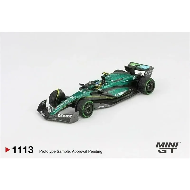 MINI GT 1:64 AMR24 NO.14 / NO.18 24 F1 2024 Bahreïn Modèle de voiture miniature en métal moulé sous pression