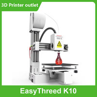 EasyThreed K10 3D Printer Mini Desktop Printing Machine for Kids 100x100x100mm Built Size Removable Platform One-Key Printing