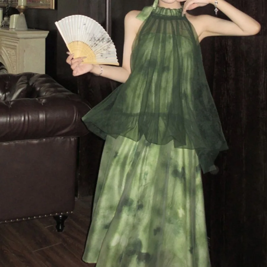 Vestidos femininos exclusivos outono inverno manga comprida chiffon plissado faixas folho babado em camadas flutter balançando flowy elegante sexy