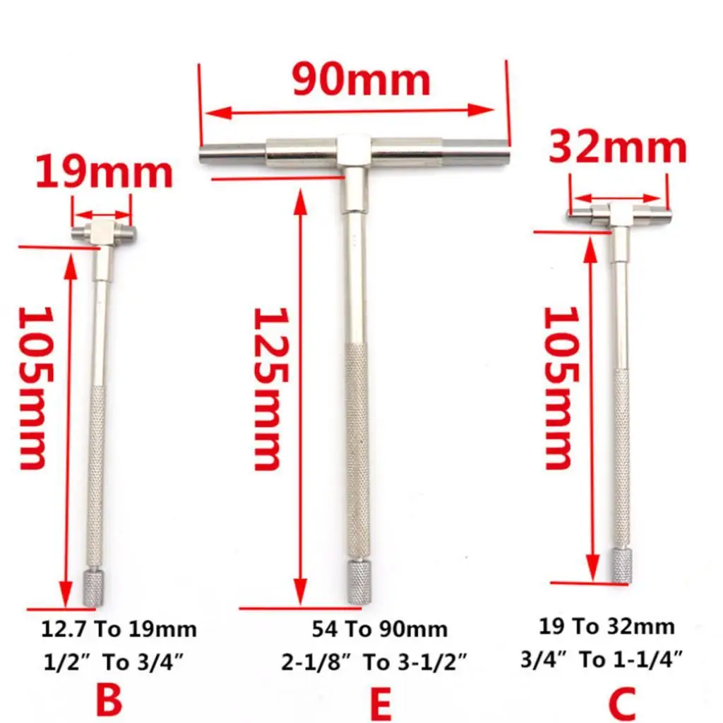 Precision Adjustable Inner Diameter Measuring Tool 6PCS Telescopic Gauge Set for Accurate Bore Measurement in Workshop 5