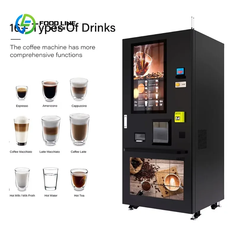Smart AI Robotic Coffee Machine with Picture Coffee Ai Robot Machine 24H Self Service Commercial Barista Robot for Business Use
