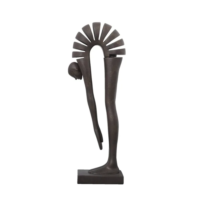 CX simple resin abstract bent figure ornament modern model room living room porch cabinet