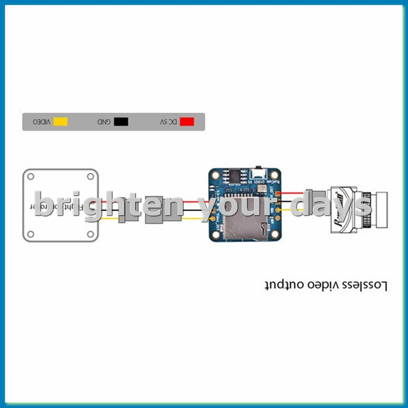 For Mini FPV DVR Lossless Video Output for VTX Mini FPV Racing Drone Quadcopter Mini FPV DVR-A23U