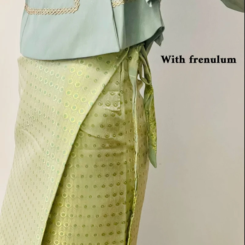 NEW Thai Traditional Dress Women Hight Waist Tube Skirt Xishuangbanna Dai Style Malaysia Ethnic Festival Party Dance Costume view 6