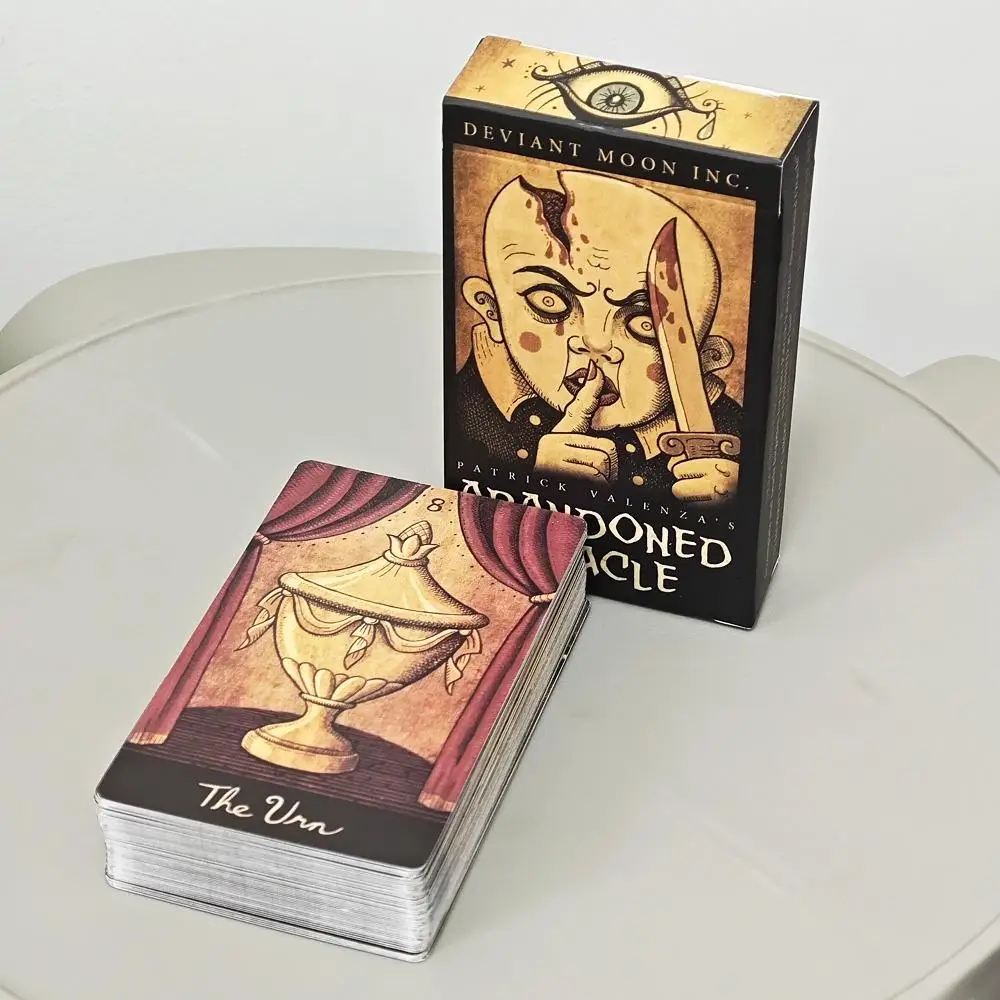 Abandon Oracle Deck 10.5*6cm Based on Nightmares From The Dream Diaries of Patrick Valenza 52 Horrifying Oracle Cards