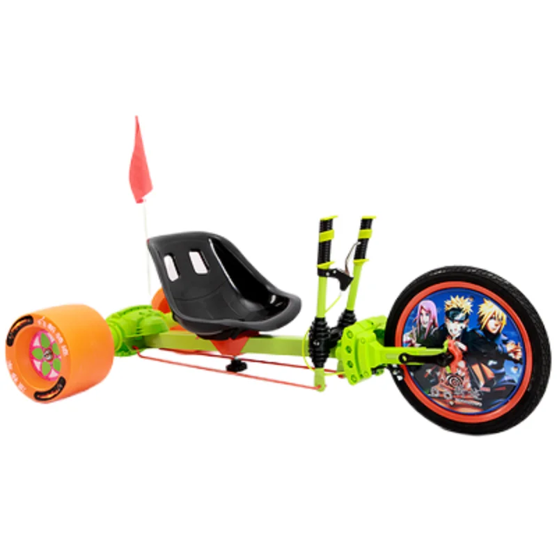 Drift Trike تصميم أنيق ومريح، مقعد قابل للتعديل، إطار فولاذي متين، سهل التشغيل، فرامل كوستر بمصباح LED #2