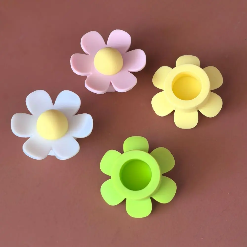 

8 шт. силиконовая заглушка для перелива раковины, простая установка, цветок, сливная пробка для раковины в ванной комнате, маленький размер