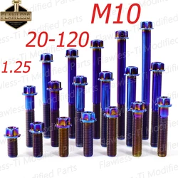 FLAWLESSTI M10x20-120mm 1.25 Pitch Swingarm Exhaust Pipe Rear Absorber Shock T-Post Brake Caliper Bolts For Yamaha Xmax 300