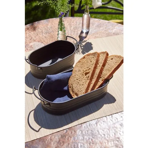 Rigging House 2'li Country Style Black Breadstuff Set