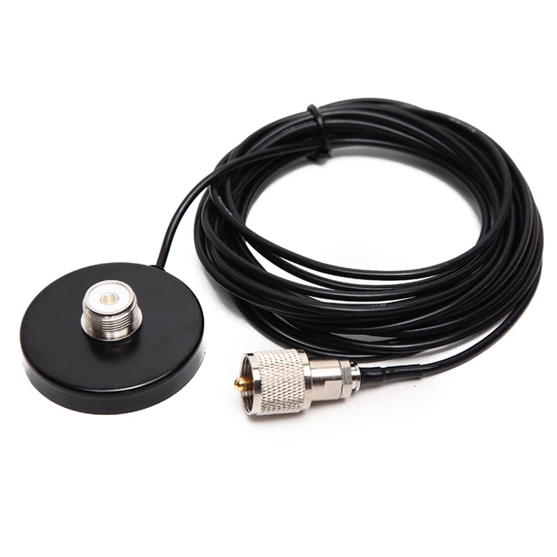 9 см маленькая стальная антенна-пистолет PL-259 с магнитным основанием, внешняя мобильная автомобильная радиоантенна 144/430 МГц, UHF/VHF, двухдиапазонная антенна, антенна