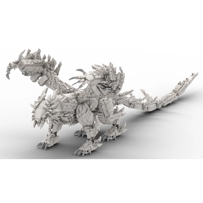 

3215PCS MOC Mythology Zoh-Shia White Seraph Dragon Legendary DIY Model Building Blocks Birthday Toys Gift