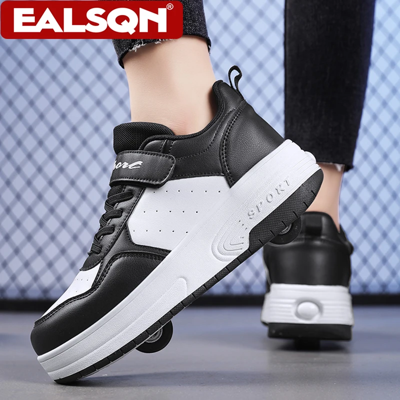 Ultra-Light Two Wheels Children's Sport Roller Skate Shoes For Kids Boys Girls Walking Running Sneakers Outdoor