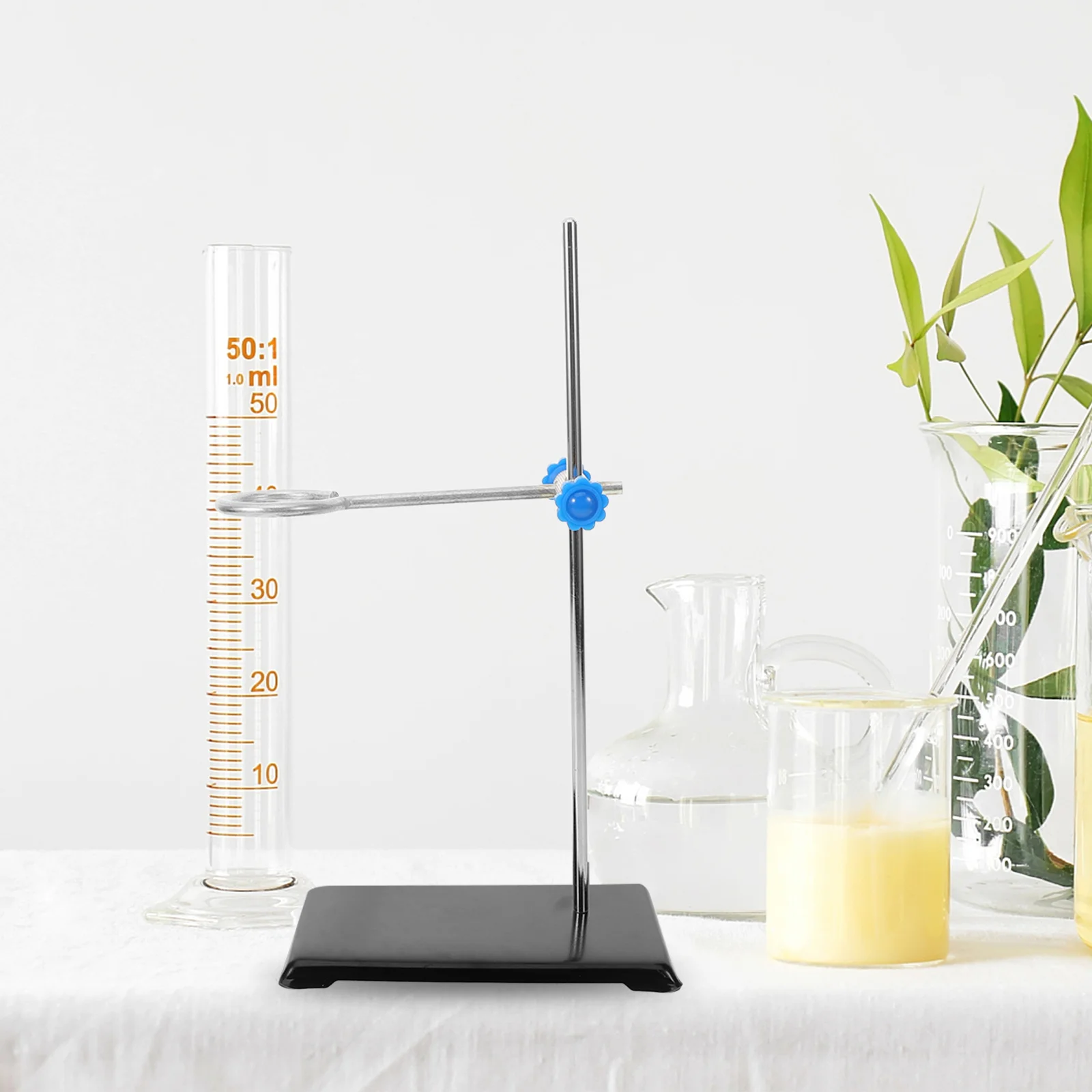 

Chemistry Lab Stand Clamp Set Durable Sturdy Base Support Heavy Equipment Easy Assembly Disassemble Stable Laboratory Metalware