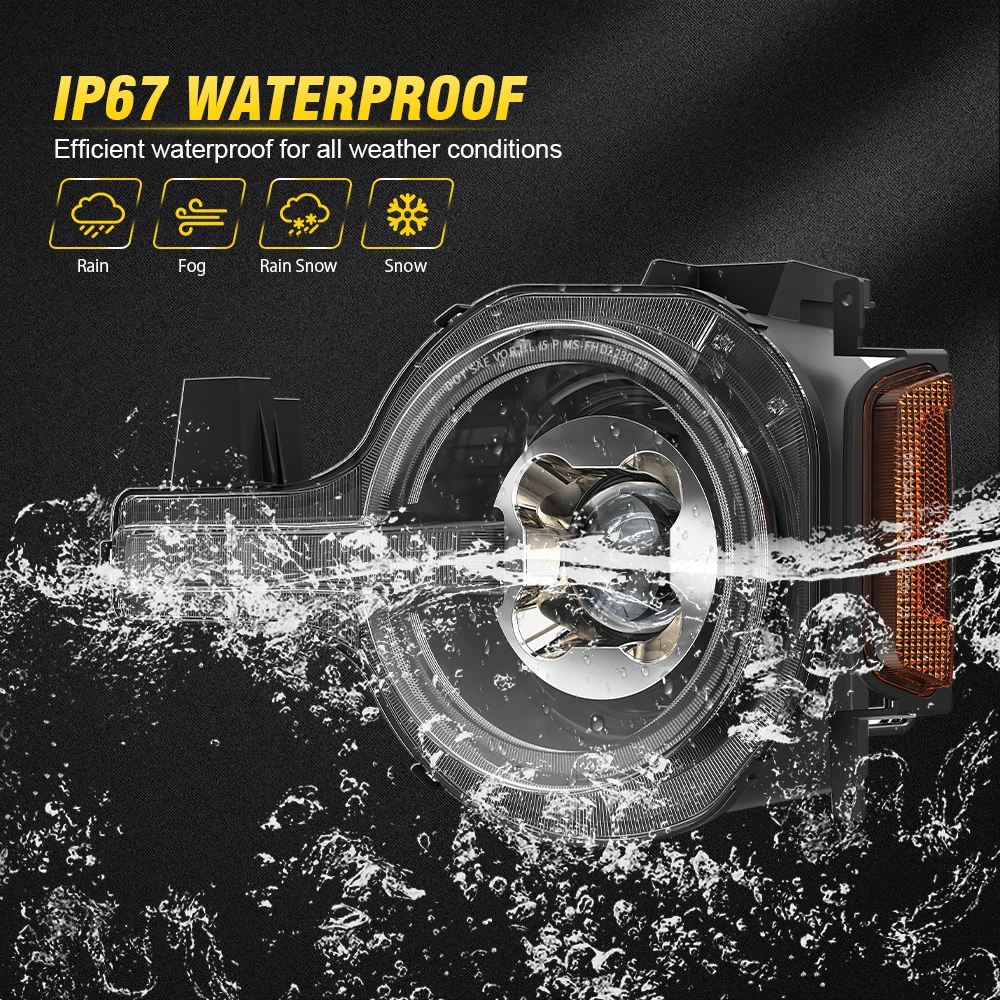 Ford bronco faróis led 2021-2023 frente hi/lo feixe sequencial start-up drl sinal de volta novos acessórios do carro para ford bronco