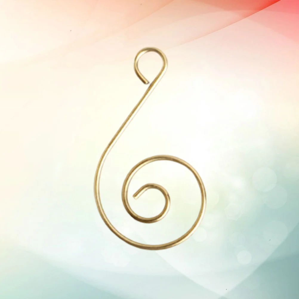 50 قطعة معدن الذهب S على شكل السنانير الثقيلة زخرفة الشماعات لشجرة عيد الميلاد إكليل الزينة إكليل الشماعات