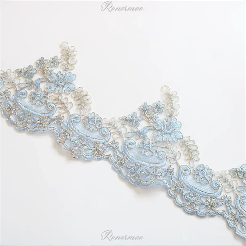 1Yd Exquisite Gold Outline Sapphire Sky blue Embroidery Lace Trimming Dress Home Textile Lace DIY Decorative Accessories 14.5cm - AliExpress 15 1Yd Exquisite Gold Outline Sapphire Sky blue Embroidery Lace Trimming Dress Home Textile Lace DIY Decorative Accessories 14.5cm - AliExpress 15