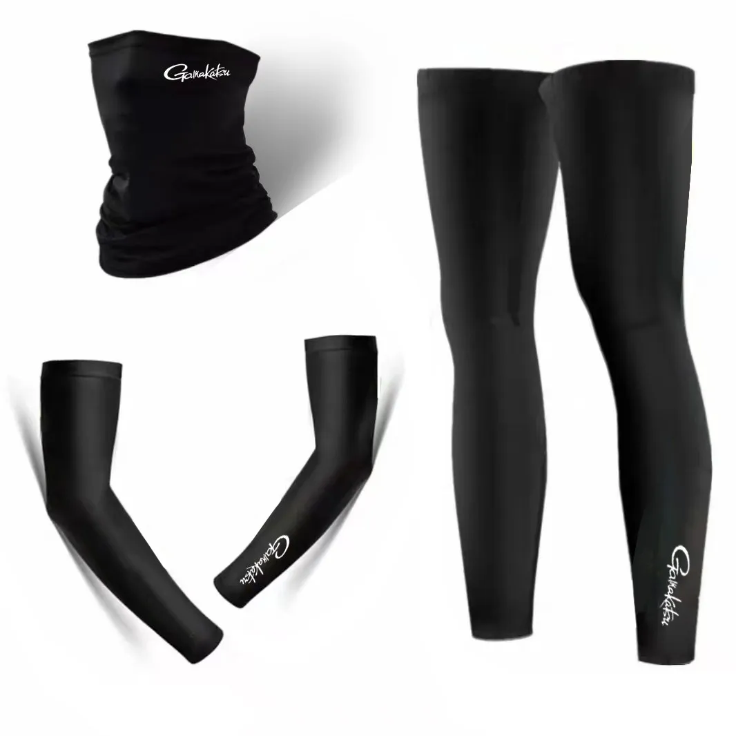 

Outdoor Products Gamakatsu Leg Cover Headscarf Quick Drying Ice Silk Sun Protection Sleeves Light and Thin Fishing Clothing