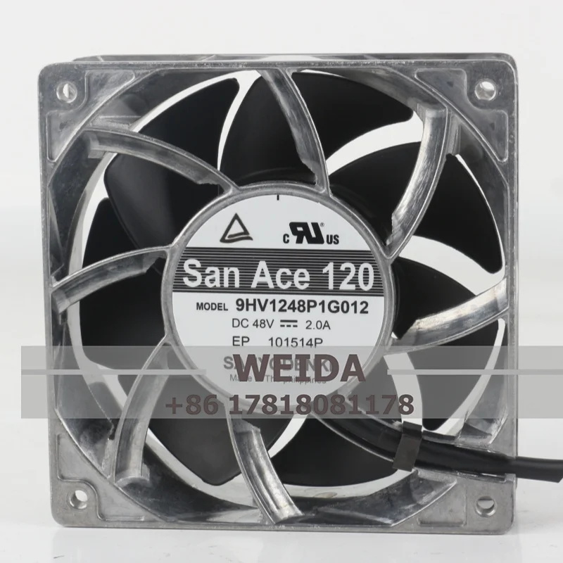 

Sanyo DC 48V 2.0A 12038 120X120X38MM 12CM Frequency Converter Metal Frame 4-wire 9HV1248P1G012/ 9HV1248P1G013 Cooling Fan
